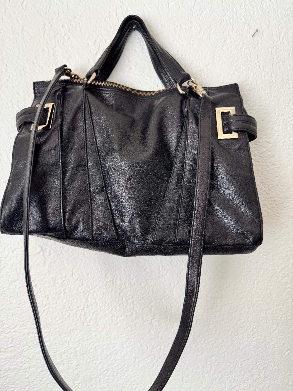 Kooba Black Leather Satchel
